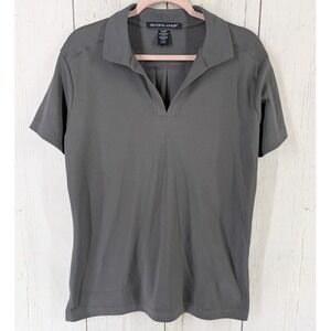 Devon‎ Jones Size Large Collared Womens Short Sleeve Casual Polo Top